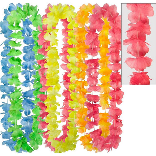 Rainbow Flower Leis 40" | 6ct - Zurchers