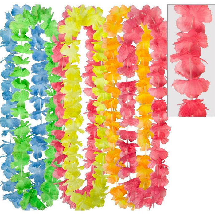 Rainbow Flower Leis 40" | 6ct - Zurchers