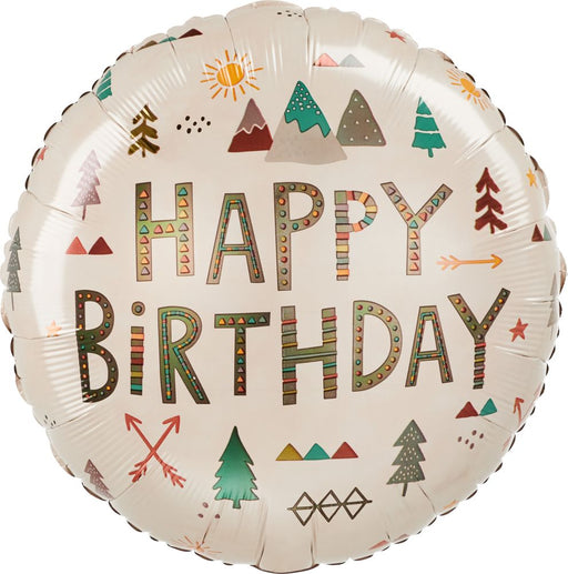 18-Inch Wilderness Birthday Mylar Balloon