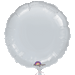 Silver round foil balloon with a scalloped edge, featuring a subtle sheen and the 'Anagram' logo at the bottom center.