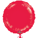 Red round foil balloon with a scalloped edge, featuring a subtle sheen and the 'Anagram' logo at the bottom center.