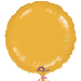 Metallic gold round foil balloon with a scalloped edge, featuring a subtle sheen and the 'Anagram' logo at the bottom center.