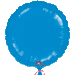 Blue round foil balloon with a scalloped edge, featuring a subtle sheen and the 'Anagram' logo at the bottom center.