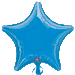 Blue star-shaped foil balloon with a glossy finish and the 'Anagram' logo printed near the bottom point.