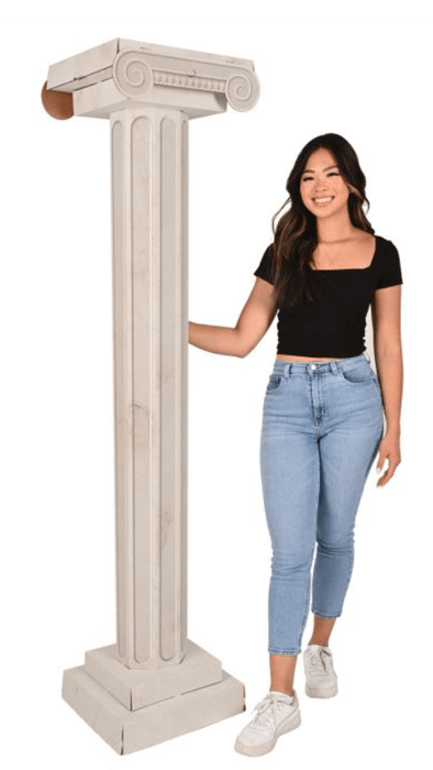 3D Cardboard Italian Column Prop 70" | 1ct - Zurchers