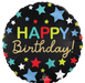 Happy Birthday Stars Satin Mylar Balloon - 18" | 1 ct. - Zurchers