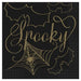 Halloween Black and Gold Spider Web Beverage Napkins | 16ct - Zurchers