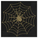 Halloween Black and Gold Spider Web Lunch Napkin | 16ct - Zurchers