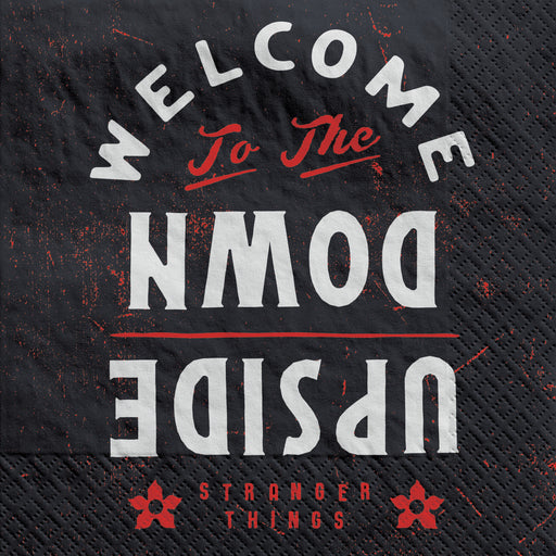 Stranger Things Upside Down Lunch Napkins | 16ct - Zurchers