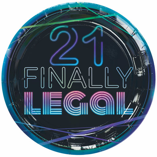 Finally 21 9" Paper Plates 8pk | 1 ct - Zurchers
