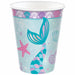 Shimmering Mermaids Paper Cups, 9oz | 8ct - Zurchers