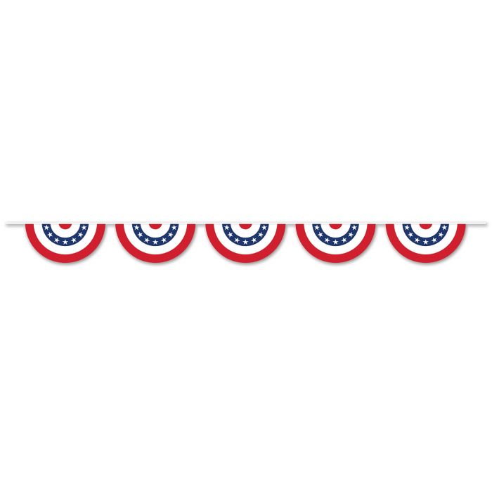Patriotic Bunting Banner 12ft | 1ct - Zurchers