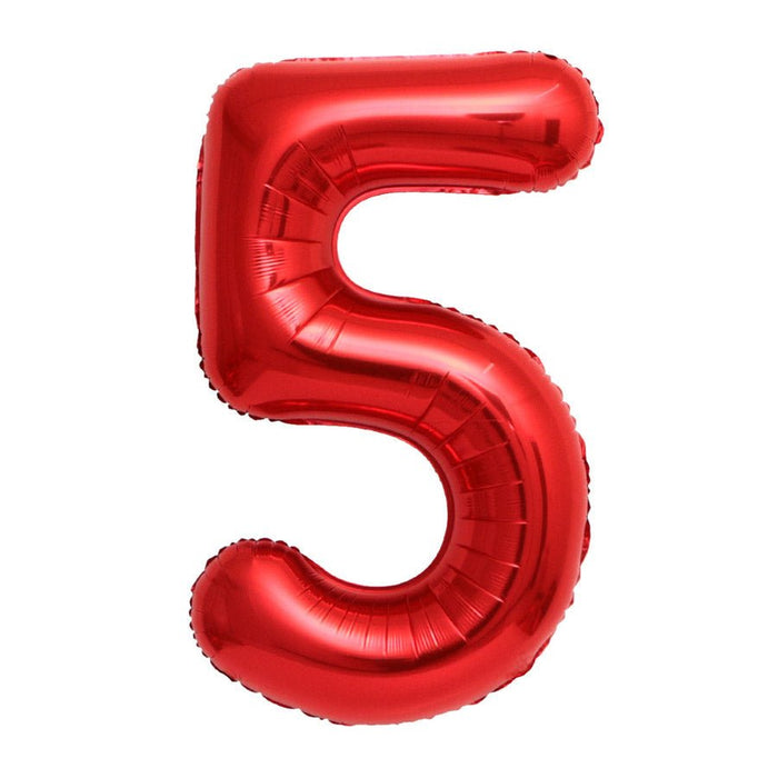 Red Jumbo Number Balloons 34" - Zurchers
