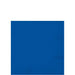 Blue square paper napkin with a subtle textured border, placed on a white background.