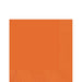 Orange square paper napkin with a subtle textured border, placed on a white background.