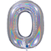 Holographic Jumbo Number Balloons 34" - Zurchers