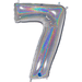 Holographic Jumbo Number Balloons 34" - Zurchers