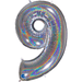 Holographic Jumbo Number Balloons 34" - Zurchers
