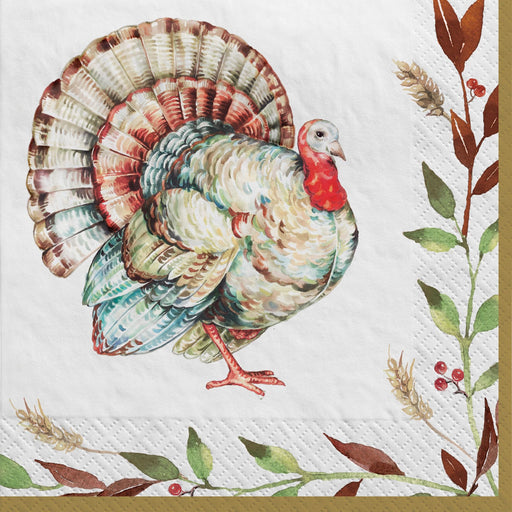Thanksgiving Grateful Day Luncheon Napkins | 36 ct - Zurchers