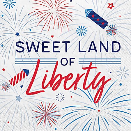 Patriotic Celebration Luncheon Napkins 40pcs | 1ct - Zurchers