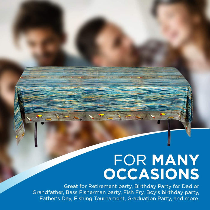 Gone Fishin Table Cover 54" x 108" | 1ct - Zurchers
