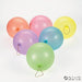 A set of colorful balloon punch balls, each featuring a thick rubber band attached for punching play. The balloons come in a variety of translucent colors, including orange, pink, yellow, purple, blue, and green. These balloons are designed to be repeatedly punched and bounced back by hand for fun, active play.