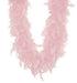 Fluffy light pink feather boa with soft, lightweight plumes and full texture – ideal for bridal showers, bachelorette parties, costumes, photo props, or elegant themed events.