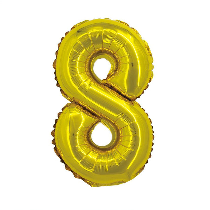 Gold Jumbo Number Balloons 34" - Zurchers