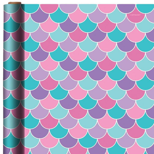 Shimmering Mermaids Paper Gift Wrap, 5ft | 1ct - Zurchers