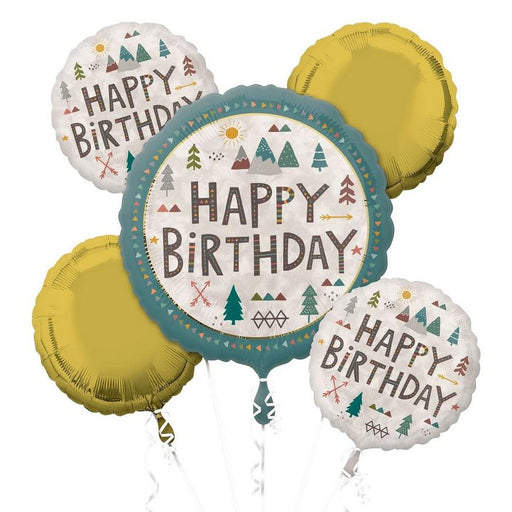 Wilderness Birthday Foil Balloon Bouquet | 5 pcs - Zurchers