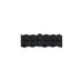 Black tissue paper garland with a honeycomb design pattern, displayed horizontally against a white background.
