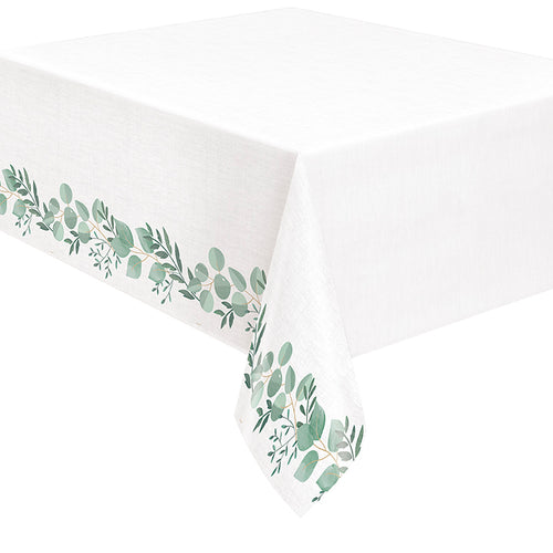 Fresh Greens Botanical Paper Table Cover 54"x 84" | 1 ct