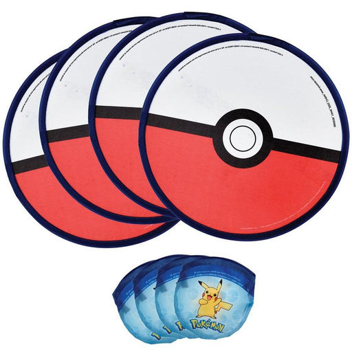 Pokémon Pokéball Foldable Flying Discs 10" | 4ct - Zurchers