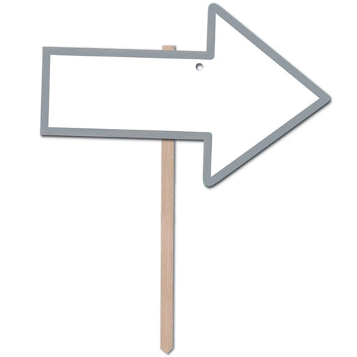 Silver Blank Arrow Yard Sign 15.25" | 1ct - Zurchers