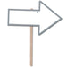 Silver Blank Arrow Yard Sign 15.25" | 1ct - Zurchers