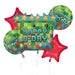 Pixel Party Birthday Foil Balloon Bouquet | 5 pcs - Zurchers
