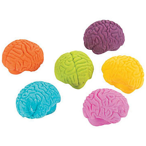 Mini Brain - Shaped Erasers | 12ct - Zurchers