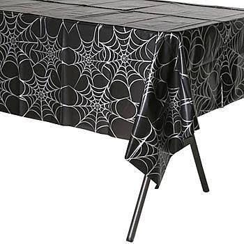 Silver Web Plastic Tablecloth | 1ct - Zurchers