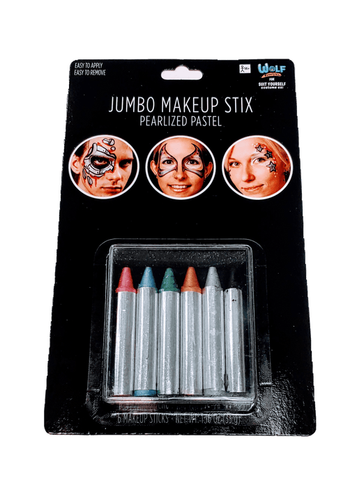 Jumbo Pearlized Pastel Makeup Sticks | 6pcs - Zurchers