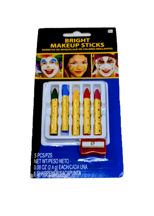 Bright Makeup Sticks W/Sharpener | 6pcs - Zurchers
