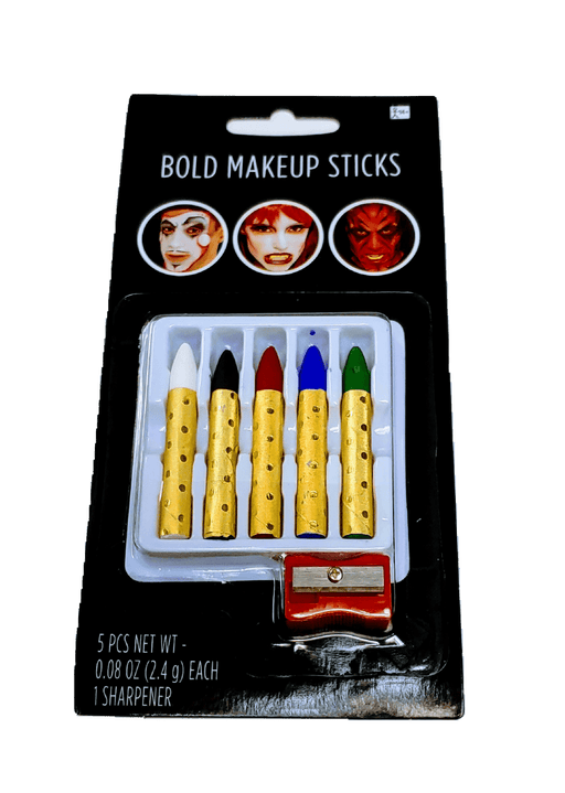 Bold Makeup Sticks W/Sharpener | 6pcs - Zurchers