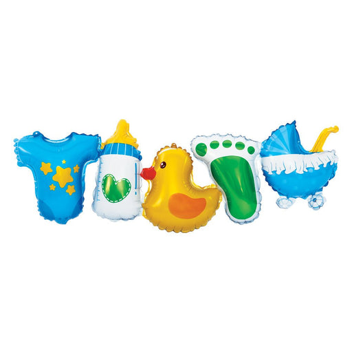 Air filled Blue Baby Balloon Garland | 1ct - Zurchers