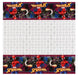 Spider-Man plastic table cover with a white center decorated with faint gray Spider-Man icons, bordered by colorful images of Spider-Man in action and the Marvel Spider-Man logo.