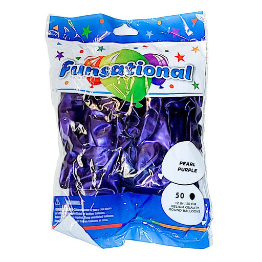 Pearl Purple Funsational 12" Latex Ballons | 50ct - Zurchers