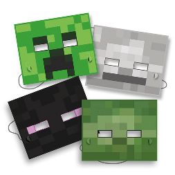 Minecraft Party Masks 8pk | 1ct - Zurchers