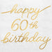 Golden Age 60th Birthday Beverage Napkins 16pk | 1ct - Zurchers