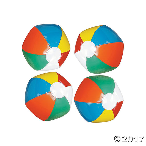 Inflatable Bright Jumbo Beach Balls 15in | 12ct - Zurchers