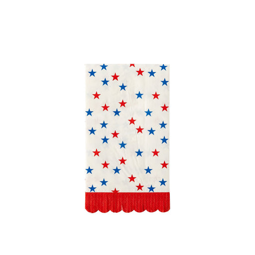Guest Towel Napkins Fringed Stars 24pcs | 1 ct - Zurchers