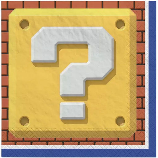 Super Mario Bros. Beverage Napkins | 16ct - Zurchers