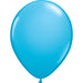Single inflated robin egg blue balloon on a white background.
